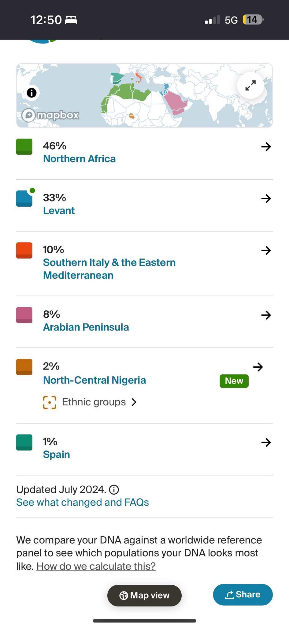 AncestryDNA Results